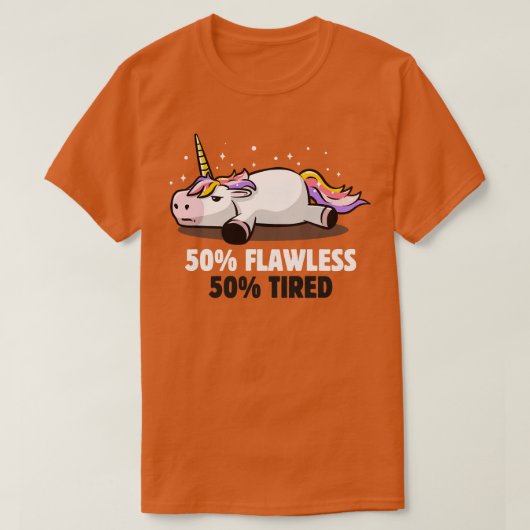 Lazy Cute Unicorn Gift (2) T-shirt (Design voorkant)