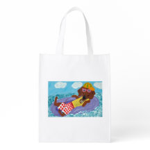 Lazy Dachshund on a Float