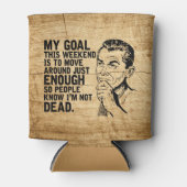 Lazy Dad Humor Vaderdag Blikjeskoeler (Voorkant)