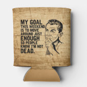 Lazy Dad Humor Vaderdag Blikjeskoeler (Achterkant)