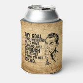 Lazy Dad Humor Vaderdag Blikjeskoeler (Blikje Achterkant)