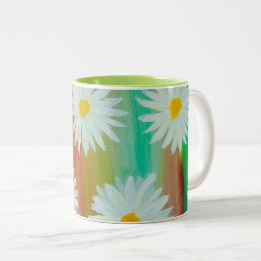 Lazy Daisy Day Tweekleurige Koffiemok (Voorkant rechts)