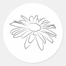 Lazy Daisy Flower Tekening