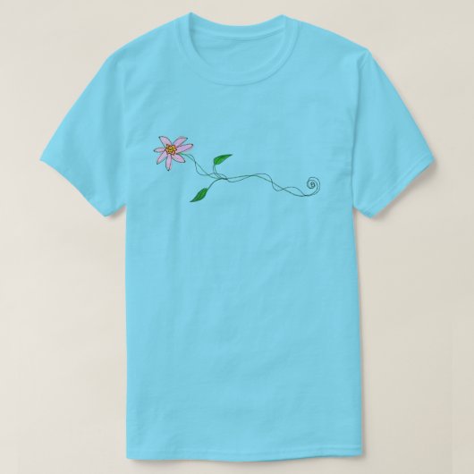 Lazy Daisy Funky Abstracte Kunst om te Draag T-shirt (Design voorkant)