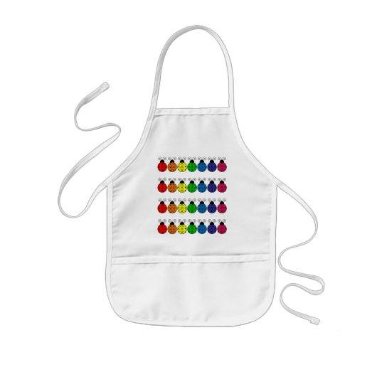 Lazy Daisy Ladybug Apron Kinder Schort (Voorkant)