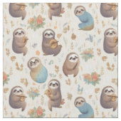 "Lazy Day Dreams: Whimsy Sloth Stof (Close Up)