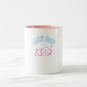 Lazy Day hond snooze weekend Tweekleurige Koffiemok (Center)