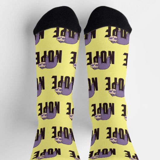 Lazy Day Luiaard - "Nope" - Voor Luiaards Sokken (Top)