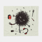 Lazy Day Relax Monster en DayDream Fleece Deken (Voorkant (Horizontaal))