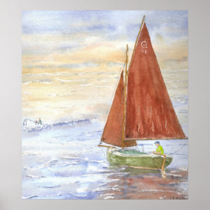 Lazy Day Sail Poster