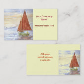 'Lazy-day Sail'-profielkaart Visitekaartje (Voorkant / Achterkant)