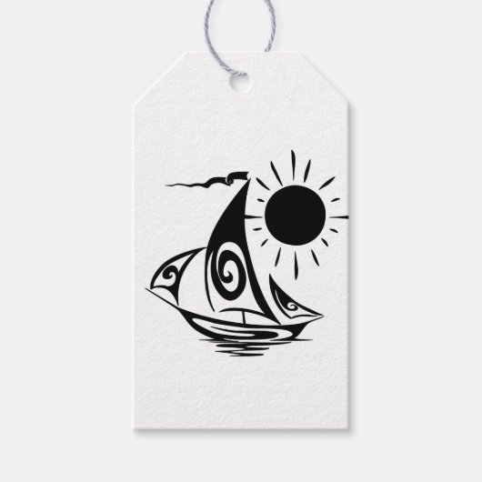 Lazy Day Sailing Cadeaulabel (Voorkant)