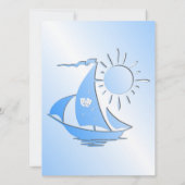 Lazy Day Sailing Theater Bridal Shower Uitnodiging (Achterkant)