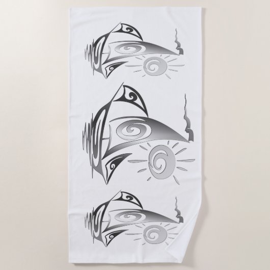 Lazy Day Sailing White Strandlaken (Voorkant)