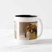 Lazy Day Tweekleurige Koffiemok (Voorkant rechts)