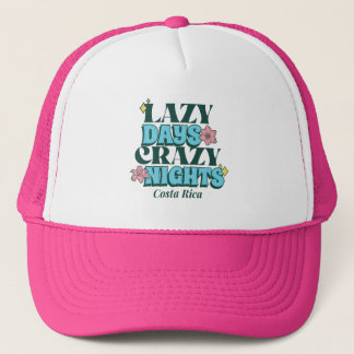 Lazy Days Gekke Nachten Costa Rica Souvenir Trucker Pet