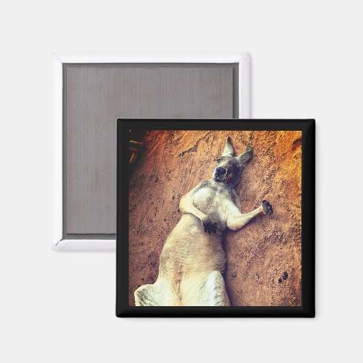 Lazy Days Kangaroo Magnet (Voorkant / Achterkant)