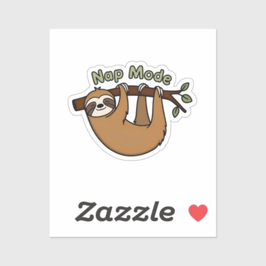 Lazy Days - Relaxing Luiaard Sticker (Vel)