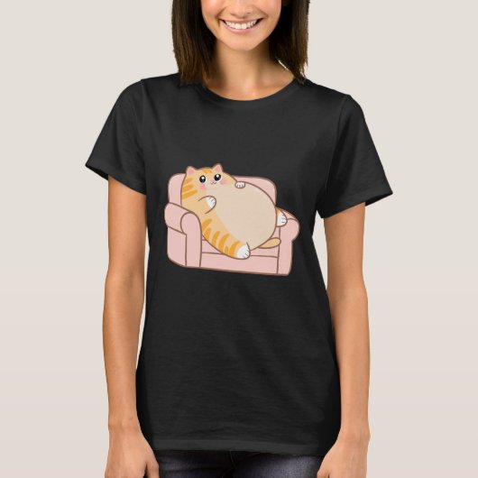 Lazy Days with My Cat T-shirt (Voorkant)