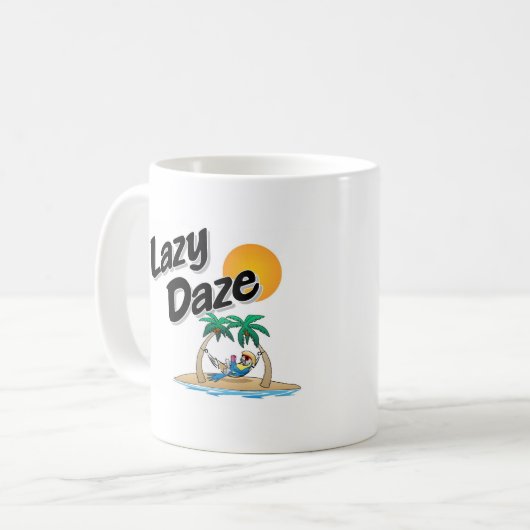 Lazy Dazy Parrot Coffee Mok (Voorkant links)