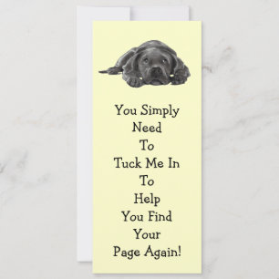 Lazy Dog BOOK MARK: "Tuck me In"