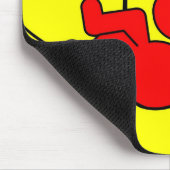 Lazy Dog - rood Muismat (Hoek)