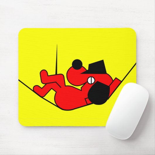 Lazy Dog - rood Muismat (Met muis)