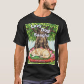 Lazy Dog Sangha T-shirt voor en achter (Voorkant)