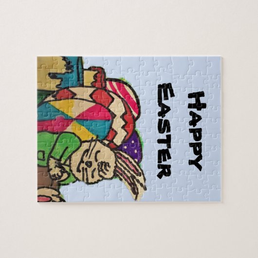 LAZY EASTER BUNNY LEGPUZZEL (Horizontaal)