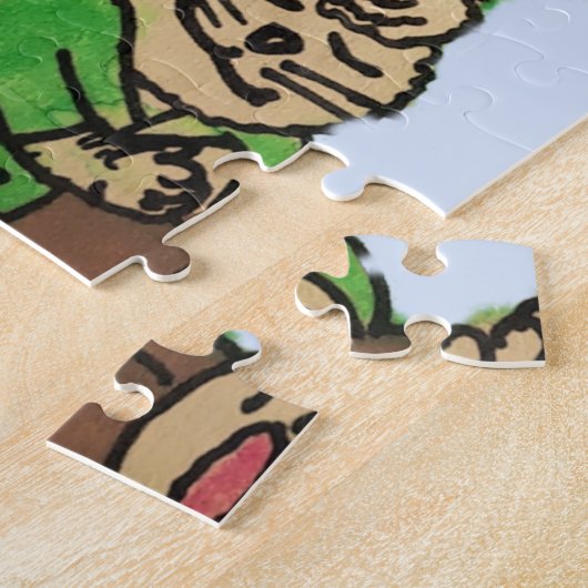 LAZY EASTER BUNNY LEGPUZZEL (Zijkant)