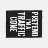 Lazy Easy Halloween Costume Pretend I'm A Traffic Fleece Deken (Voorkant (Horizontaal))