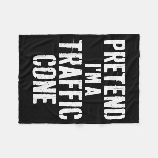 Lazy Easy Halloween Costume Pretend I'm A Traffic  Fleece Deken (Voorkant (Horizontaal))