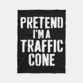 Lazy Easy Halloween Costume Pretend I'm A Traffic Fleece Deken (Voorkant)