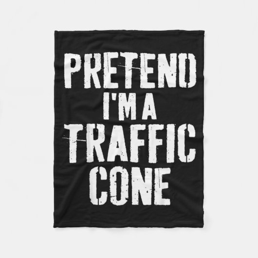 Lazy Easy Halloween Costume Pretend I'm A Traffic Fleece Deken (Voorkant)