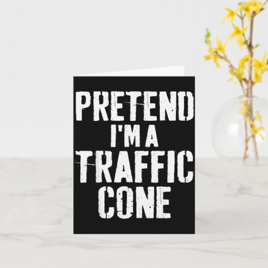 Lazy Easy Halloween Costume Pretend I'm A Traffic  Kaart (Gele Bloem)