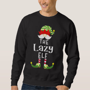 Lazy Elf Groep Kerst Pyjama Party Trui