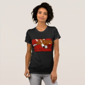 Lazy English Bull Terrier Hondenras Illustration T-shirt (Voorkant volledig)