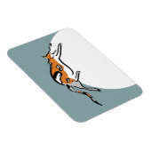 Lazy Fat Tricolor Funny Cat Magneet (Rechterzijde)