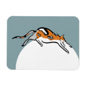 Lazy Fat Tricolor Funny Cat Magneet (Horizontaal)