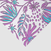 Lazy Floral Pattern on White Metal Lunch Box Tissuepapier (Detail)