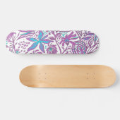 Lazy Floral Pattern on White Persoonlijk Skateboard (Horizontaal)