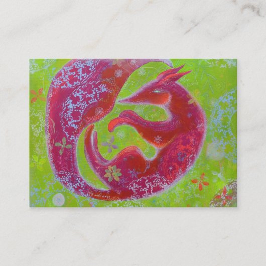 Lazy Fox. Visitekaartje (Voorkant)