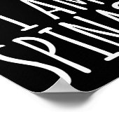 Lazy Fun Halloween kostuum doen alsof ik spinazie  Poster (Hoek)