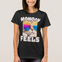 Lazy Funny Cat Maandag Voelt
