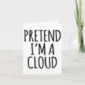 Lazy Funny Halloween kostuum - Cloud Gift Sky High Kaart (Voorkant)