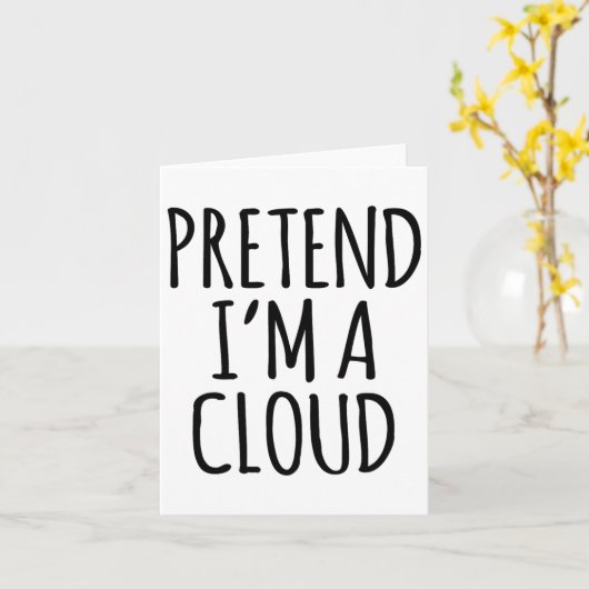 Lazy Funny Halloween kostuum - Cloud Gift Sky High Kaart (Gele Bloem)