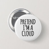 Lazy Funny Halloween kostuum - Cloud Gift Sky High Ronde Button 5,7 Cm (Voorkant /achterkant)