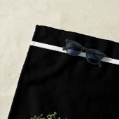 Lazy gebeurt in Siberian Tiger Strandlaken (In situ)