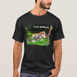 Lazy gebeurt in Siberian Tiger T-shirt