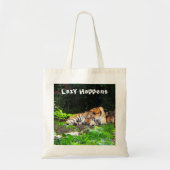 Lazy gebeurt in Siberian Tiger Tote Bag (Voorkant)